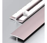 Aluminum T-Molding Floor Transition Strip, Metal Floor Edge Trim for Joining Laminate Flooring Gaps & Seam Protection(Purple,33mm*2.7m)