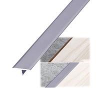 Aluminum T Molding Floor Transition Strip - Seamless Edge Trim for Garage, Laminate, Vinyl Flooring