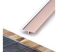 Aluminum T Molding Transition Strip for Seamless Floor Gap Bridging in Living Areas and Bathrooms, Easy to Cut and Install