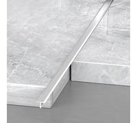 Aluminum T Molding Trim & Floor Transition Strips - Durable Gap Filler for Door Thresholds & Laminate Flooring, Flat Divider for Seamless Flooring Connections
