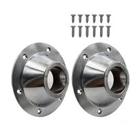 Aluminum Table Leg Base Mounts 2PCS for RV and Boat Tables, Strong Support Brackets Compatible with Caravans and Trailers for Stable Use (Silver )