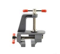 Aluminum Table Vise 3.4in Multi-Angle for Jewelry | 360-degree rotation, lockable angles, soft jaw covers, jewelry making, hobby crafting