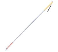 Aluminum Telescopic Blind Cane with Rolling Tip 12 inch-59 inch，with 2 Tips (Yellow Handle)