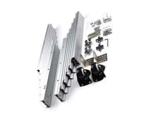 Aluminum Telescopic Table Slide, 350mm Closed 1270mm/1450mm Open, Concealed Folding Table Guide Rail Hinge,1set(Open 1270mm)
