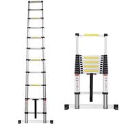 Aluminum Telescoping Extension Ladder 10FT/8m/7m/6m/5m/4m/2m - Lightweight 150kg Load Capacity Ideal for Rooftop RV Attic Indoor & Outdoor Use