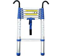 Aluminum Telescoping Ladder, Collapsible Extension Ladder, 8m/ 7m/ 6m/ 5m/ 4m/ 3m/ 2m/ 1m Tall Telescopic Ladders with Hook for Home Loft Outdoor Work (Size : 5.1m/16.7f
