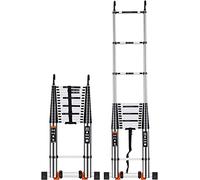 Aluminum Telescoping Ladder with Hook, 2m/3m/4m/5m/6m Tall Telescopic Extension Ladders for RV, Loft, Home & Attic, 330LB Capacity (Size : 2.3m/7.5ft) Interesting life