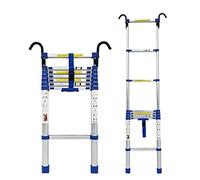 Aluminum Telescoping Ladder with Hook, 8m/ 7m/ 6m/ 5m/ 4m/ 3m/ 2m/ 1m Tall Telescopic Extension Ladders for Home/Attic/RV/Outdoor Roof, Load 150kg (Size : 3.6m/11.8ft)