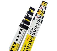 Aluminum Telescoping Levelling Staff with Bubble Level for Survey & Construction