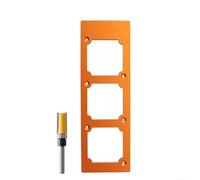 Aluminum Template for 86 Type Socket Layout on Wooden Surfaces Supporting Efficient Pilot Drilling and Trimming (B)