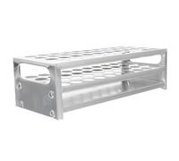 Aluminum Test Tube Rack 40 Hole Silver Laboratory Storage Stand