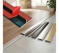 Aluminum Threshold Ramp for Doorways - Self-Adhesive Heavy Duty Metal Transition Strip, Easy Install Floor Gap Bridge for Carpet, Tile, Laminate to Vinyl Floors(White,3pcs*90 * 4cm)