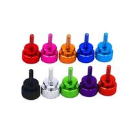 Aluminum Thumb Screws knurled Screws Computer case Bolts M-M4 5 pcs(Orange,M3.5x16mm)