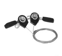 Aluminum Thumb Shifter Levers with Thumb-Tap Design for 3x6 and 3x7 Speed Bikes Compatible with 22.2mm Handlebars for Mountain Urban and Folding Bikes