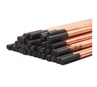 Aluminum TIG Welding Rod,5Pcs Air Carbon Arc Gouging Rods Copper Round Graphite Electrode for DC Gas Gun 4-10mm Wires Sticks(6mm)