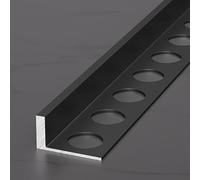 Aluminum Tile Ed Trim Profile 125cm - 2 Pieces, Lightweight & Sp Bar, Perfect for Renovat & Masonry Projects (Opt 5, 12mm)