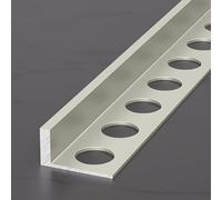 Aluminum Tile Ed Trim Profile 125cm - 2 Pieces, Lightweight & Sp Bar, Perfect for Renovat & Masonry Projects (Opt 8,12mm)