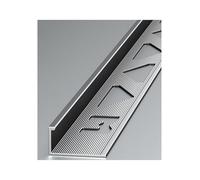 Aluminum Tile Edge Trim - for Corners & Tile to Wall Transitions | Paint Surface Guard | Heavy Duty Corner Protection(Gray,8mm/0.3in)