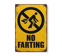 Aluminum Tin Sign Warning No Farting Sign Warning Signs for Home Yard Famliy Parking 8x12 Inch,24ja18scC10