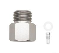 Aluminum TR21-4 to W21.8-14 Adapter | for SodaStream Gas Tank, 250Bar Cylinder Converter for Home Brewing, Silver