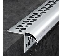 Aluminum Transition Profile 0.5-9m Universal Door Protection Strip ScratchResistant Silver Drip Edge for Gutters 3.7m/12.1ft Length