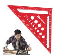 Aluminum Triangular Ruler, Triangular Measuring Tool | Multifunctional Woodworking Measuring Tool | Thickened Ruler for Measuring Angles, Draw Straight Line