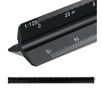 Aluminum Triangular Scale Ruler For Architects & Engineers - Solid Aluminum Ruler For Students, Draftsmen