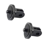 Aluminum Tripod Mount for Gopro Adapter, 2 Pcs 1/4"-20 Screw Conversion Adapter for GoPro Hero, Sony, Xiaomi Yi and Other Action Cameras