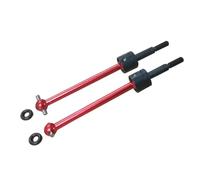 Aluminum TT-02B Front Rear Uprights Steering Arms Shocks Damper Stay Compatible With Tamiya TT02B Upgrades Parts 1/10 RC Buggy Chassis 54558(Red Swing Shaft)