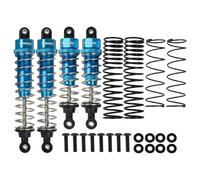 Aluminum TT-02B Front Rear Uprights Steering Arms Shocks Damper Stay Compatible With Tamiya TT02B Upgrades Parts 1/10 RC Buggy Chassis 54558(Blue Shocks)