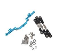 Aluminum TT-02B Front Rear Uprights Steering Arms Shocks Damper Stay Compatible With Tamiya TT02B Upgrades Parts 1/10 RC Buggy Chassis 54558(Crank Steering Set)