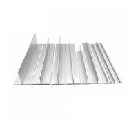 Aluminum Tube 1m T Shaped Aluminum Alloy use for keel Ceiling Seam Pressure Strip Closed Durable Corrosion Resistant Customizable 10 15 20mm(1M_20X10X1MM)
