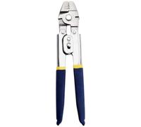 Aluminum Tube Crimping Plier, 10.2 in, 260 mm, Carbon Steel Wire Crimper Tool, with Anti Rust Film, American Style Dual Hole, for Steel Wire Rope, Fishing Line, Hook, Bait, Fence Repair