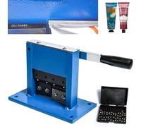Aluminum Tube Crimping Sealing Machine with Date Coder, Pipe Tail Sealer, Maximum Tooth Width 52mm for Professional Use