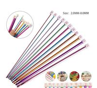 Aluminum Tunisian Afghan Crochet Hook 1PCS, 10 6 Inch for Crafting and DIY Projects (5.5mm)
