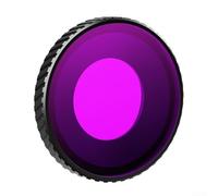 Aluminum Underwater Camera Filter for DJI For Osmo Action Pro and 4, Anti-Fog Diving Lens Protector with Waterproof Seal, Scuba Photography Accessory (Purple)