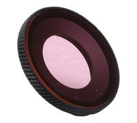 Aluminum Underwater Camera Filter for DJI For Osmo Action Pro and 4, Anti-Fog Diving Lens Protector with Waterproof Seal, Scuba Photography Accessory (Light Red)