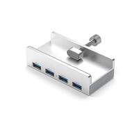 Aluminum USB 3.0 Hub Clamp 4-Port Splitter