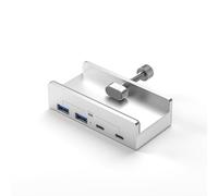 Aluminum USB 3.1 Hubs Expansion 10gbs Data Transmission Clip With 5V 2A Extra Power Supply Port For Laptop Accessories