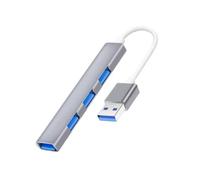 Aluminum USB C/USB Splitter 4 Port USB Splitter Multiport Extended 3xUSB2.0+1xUSB3.0 Adapter For PC Keyboards Laptop USB C Splitter For Travel