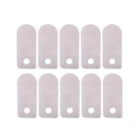 Aluminum Valve Plates for Air Compressors - 10-Piece Replacement Kit for Silent Oil- Machines, Cut 13×33mm & 14×50mm, High-Strength(13x33mm)