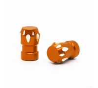 Aluminum Valve Stem Covers Bike Seal Aluminum Valve Stem Covers(Orange)