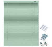 Aluminum Venetian Blinds for Windows, Horizontal Window Blind 2.5cm Slat, Light Filtering Drilling Shades, for Home Bedroom Office Bathroom, Easy Fit Child Safe width: 25-165cm Height: 50-290cm(Dark G