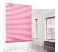 Aluminum Venetian Blinds,Pink,25mm Slats Horizontal Blinds,Windows Treatment Shutters,Blackout/Heat Insulation/Privacy Venetian Blinds Curtains,Light and Glare Protection,W×H-95×160cm(37*63in)