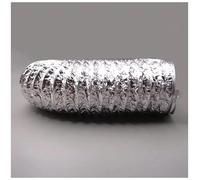 Aluminum Ventilation Ducting Hose with Pack of 2 Clamps 80-300mm Diameter 2-5m Length for Dryer Cooker Hood Bathroom Kitchen Air Conditioner(4m,120mm)