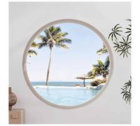 Aluminum Ventilation WindowRound Porthole Design with Handles 360° Privacy Glass for Attic Kitchen Study15.7 White Perfect for Airflow and Style