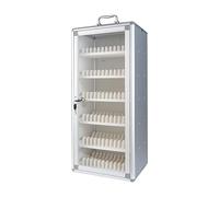 Aluminum Wall-Mounted Cell Phone Locker Portable Secure Mobile Storage Cabinet Handy Design (60.5 x 26.5 x 20 cm) for Safe Phone Storage