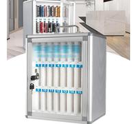 Aluminum Wall-Mounted Cell Phone Storage Cabinet 24 Slots Mobile Device & Stylish Cell Phone Lock Box for Homes Offices Schools