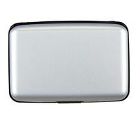 Aluminum Wallet RFID Blocking Slim Metal Business Credit Card Holder Hard Case, Silver, S, Accordion Hard Wallet