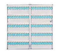 Aluminum WallMounted Key Cabinet with Lock Metal Key with Labels Secure Storage Solution for Schools and Offices SpaceSaving Design
